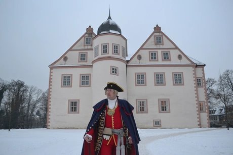 Kostümführung Schloss Königs Wusterhausen, Mike Sprenger als Friedrich Wilhelm I.
