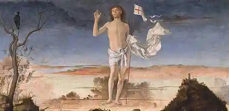Giovanni Bellini, Die Auferstehung Christi, Detail, 1475–1479