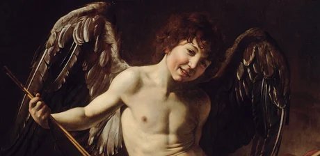Michelangelo Merisi da Caravaggio, Amor als Sieger (Detail), 1601/02