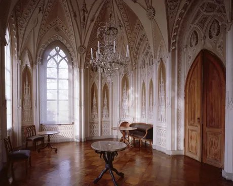 Saal im Obergeschoss der Meierei auf der Pfaueninsel