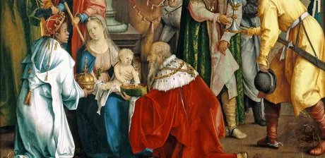 Hans Süss von Kulmbach, Die Anbetung der Könige (Detail), 1511