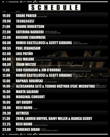 The Infinite Now Schedule