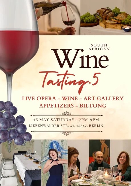 Red Classic Wine Tasting Event Flyer SA wine tasting L41 