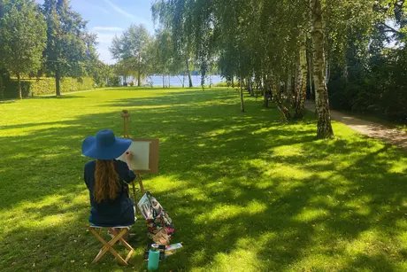 Malkurs in der Liebermann-Villa am Wannsee