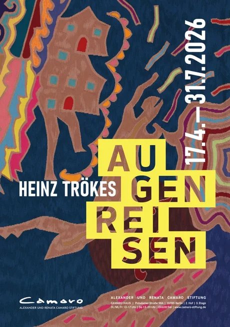 Heinz Trökes, Tanzendes Haus, 1973/1987, Wolle gewebt als Gobelin