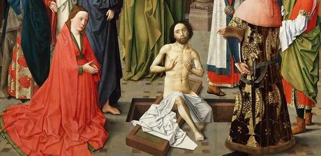 Albert van Ouwater, Die Auferweckung des Lazarus (Detail), um 1460/70