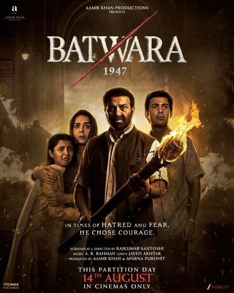 Plakat vom indischen Film "Batwara 1947" 