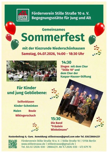 Sommerfest mit der Kiezrunde Niederschönhausen