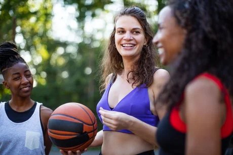 After a game of basketball
