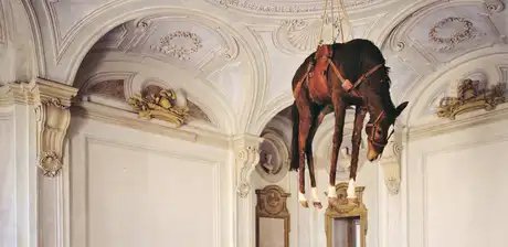 Maurizio Cattelan, Novecento, 1997, Castello di Rivoli, Turin