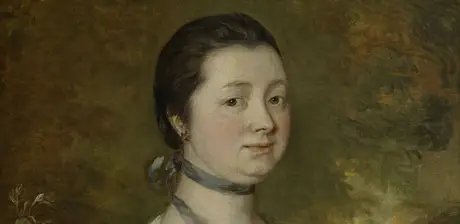 Thomas Gainsborough, Margaret Gainsborough, geb. Burr, Detail, um 1759, Öl auf Leinwand, 76 x 63,5 cm
