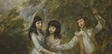 Thomas Gainsborough, Die Marsham-Kinder, Detail, 1787, Öl auf Leinwand, 242,9 x 181,9 cm