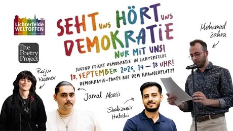 The Poetry Project bei der Demokratieparty 