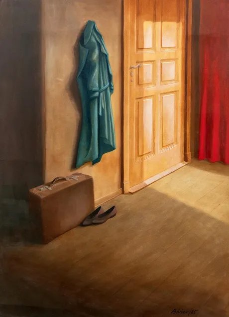 Cecilia Boisier: „Hommage“, Berlin, 1985 (Acryl auf Pappe; 94,2 x 67,8 cm)