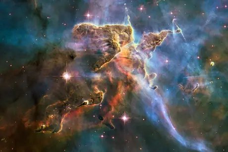 Spectacular "Landscape" in the Carina Nebula