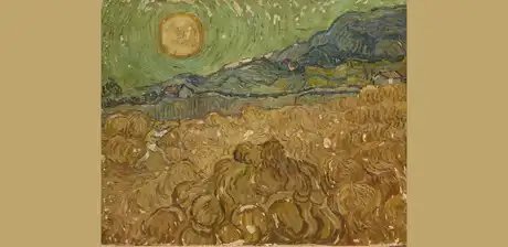 Leonhard Wacker, Schnitter im Kornfeld (in der Manier von Vincent van Gogh), um 1928, Alte Nationalgalerie, Staatliche Museen zu Berlin