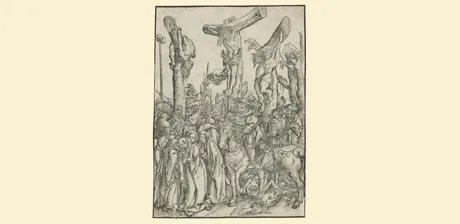 Lucas Cranach der Ältere, Kreuzigung Christi, 1502, Holzschnitt auf Papier (vergé)