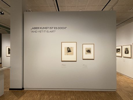Blick in die Ausstellung im Käthe-Kollwitz-Museum Berlin