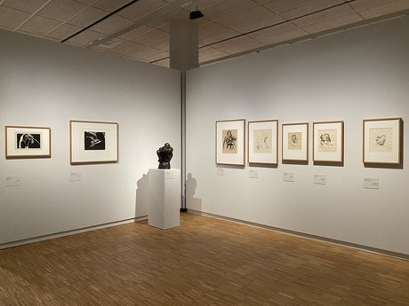 Blick in die Ausstellung im Käthe-Kollwitz-Museum Berlin