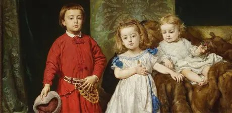 Jan Matejko, Portrait dreier Kinder des Künstlers, 1870