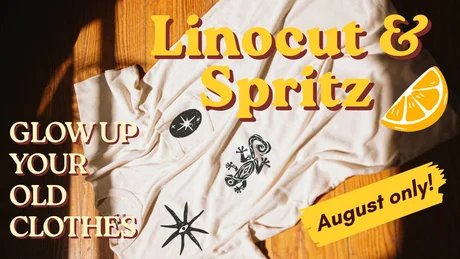 Linoldruck & Spritz