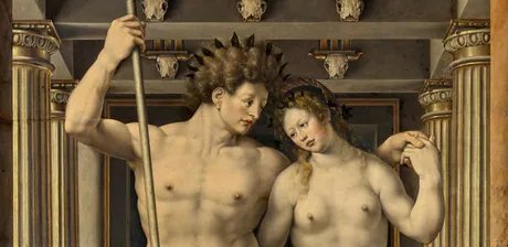 Jan Gossaert, Neptun und Amphitrite (Detail), 1516