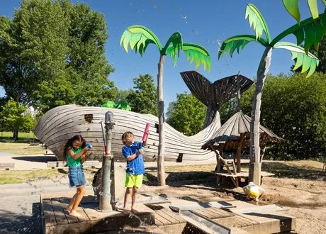 Wasserspielplatz Gärten der Welt 2025