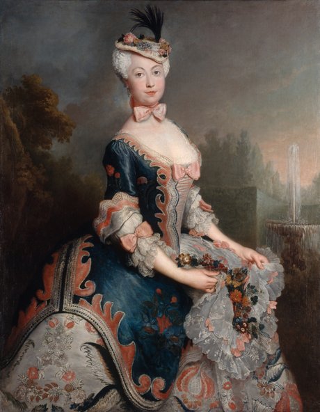 Antoine Pesne: Elisabeth Dorothea Juliane Freifrau Buddenbrock, geb. Wallmoden, vor 1740