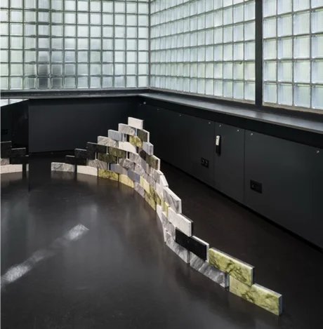 Gonzalez Haase AAS x Marbledworks, The Brick, Installationshot at Eternit Haus, Berlin 2025 