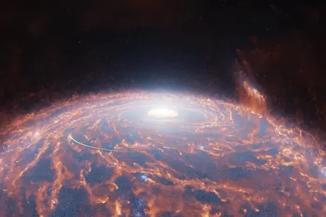Kollision der Milchstraße mit der Zwerggalaxie Sagittarius