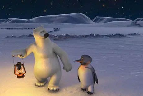 Polar bear and penguin