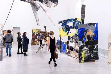 Installationsansicht „Emilio Vedova. Absurdes Berliner Tagebuch ’64“, 1964, Berlinische Galerie © Foto: Lutz Bertram, © Fondazione Emilio e Annabianca Vedova