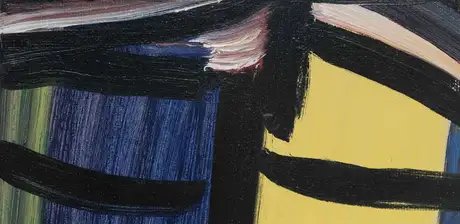 Alexej von Jawlensky, Große Meditation: Johannes der Täufer (XXVII, N.10, V), Detail, 1936
