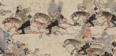 Gepanzerte mongolische Reiterei
