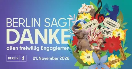 Am 21. November bedankt sich Berlin bei allen ehrenamtlich Engagierten.