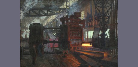 Hans Baluschek, Eisenwalzwerk, 1910
