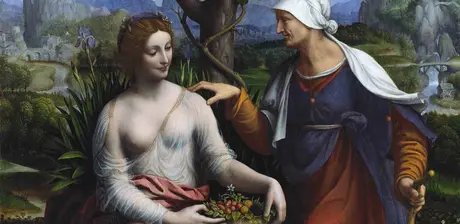 Francesco Melzi, Vertumnus und Pomona, Detail