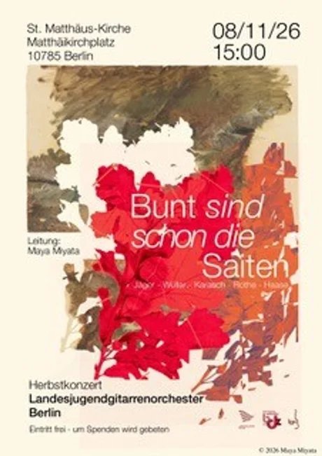 Bunt sind schon die Saiten – Herbstkonzert des Landesjugendgitarrenorchesters Berlin