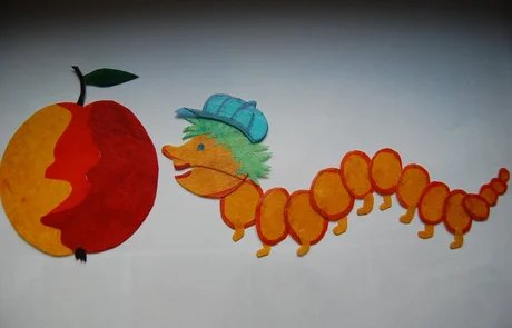 Raupe Nimmersatt und der gesunde Apfel