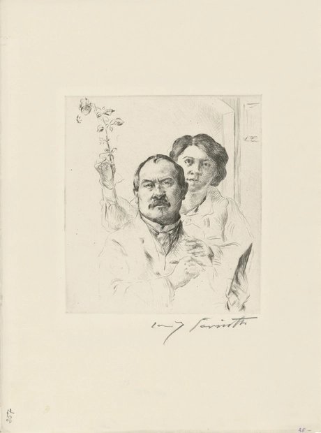Lovis Corinth, Selbstbildnis mit Gattin, 1904