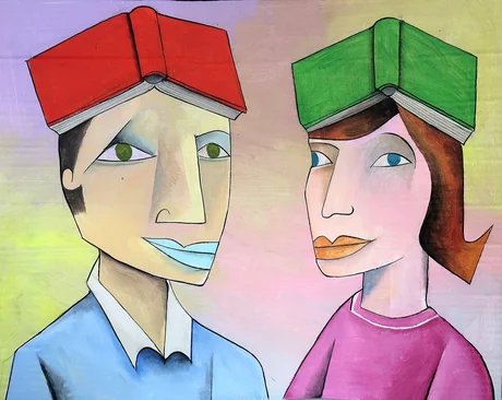 Symbolillustration Literatur