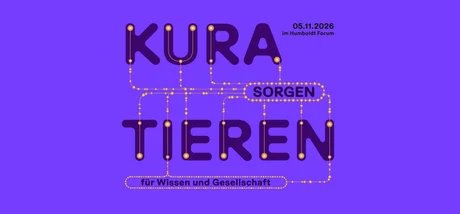Key Visual der Konferenz "Kuratieren - Sorgen für Wissen und Gesellschaft"