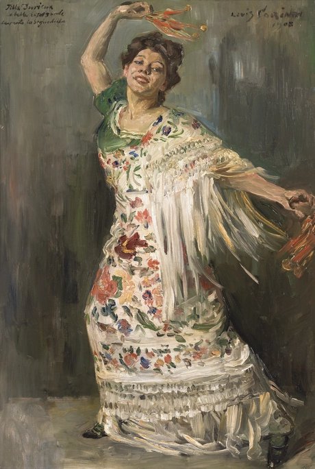 Lovis Corinth, Tilla Durieux als spanische Tänzerin, 1908 (Ausschnitt)
