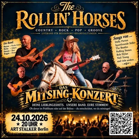 Mitsing-Konzert mit der Band The Rollin’ Horses