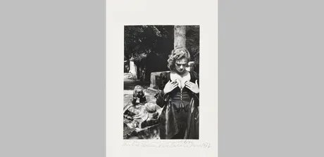 Helmut Newton, Père Lachaise, Tomb of Talma, Paris 1977