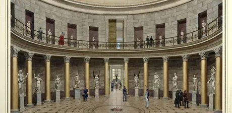 Die Rotunde des Alten Museums, Carl Emmanuel Conrad, 1830