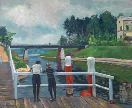 Philipp Franck: Auf der Landungsbrücke, 1906