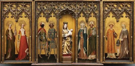 Meister des Gereon-Altars, Marienaltar aus St. Gereon (Detail), um 1420