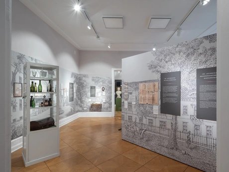 Ausstellungsansicht: Zwischen Wellness und Wahnsinn. Dr. Levinsteins Maison de Santé