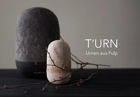 VISUAL Eine Urne aus Papier. Gefertigt aus Erinnerungen. Für eine Beisetzung oder für eine private Präsentation.